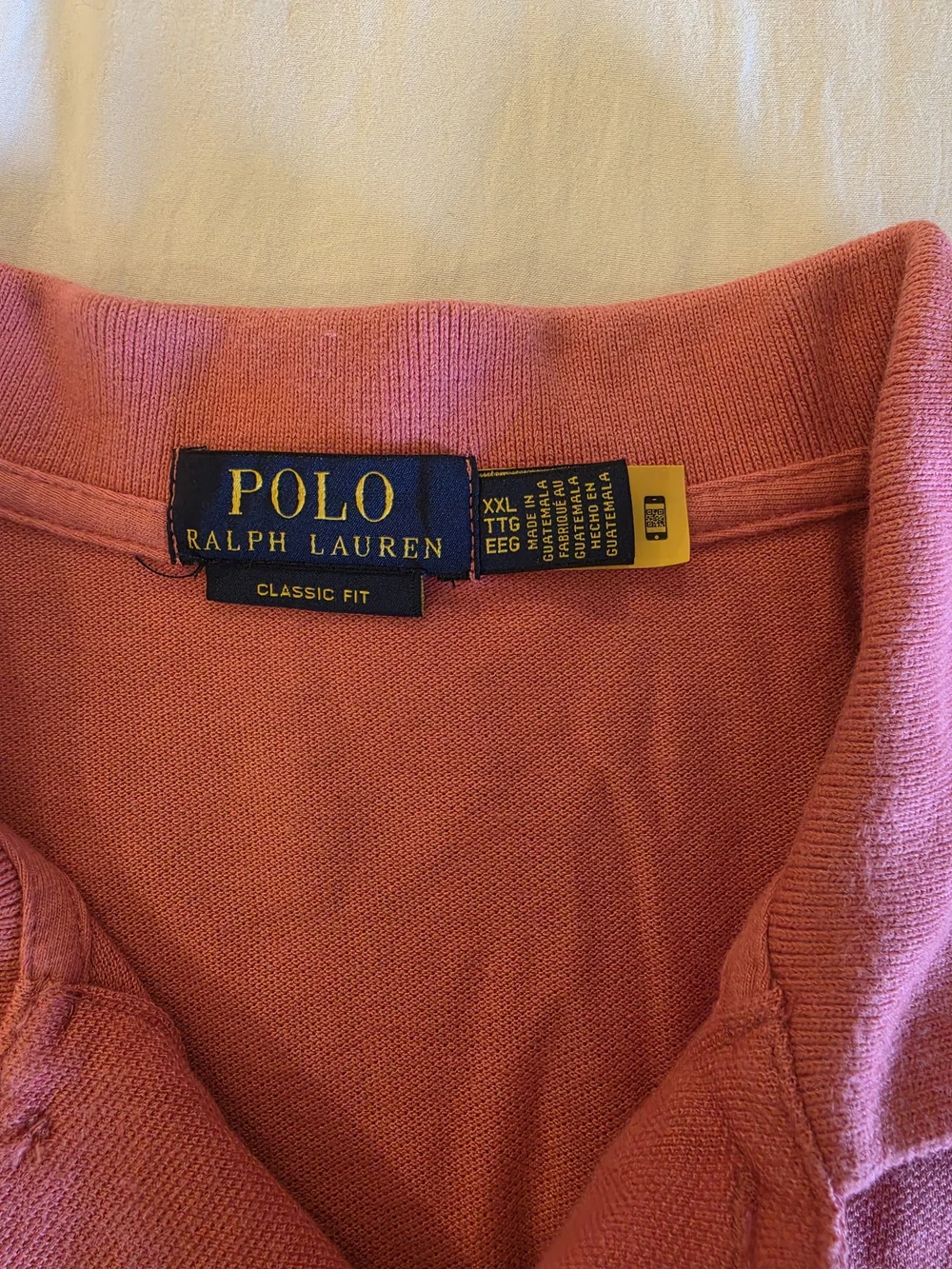 Polo by Ralph Lauren Men’s Polo Trio - Coral, White with Navy Dot, Light Blue